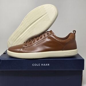 Cole Haan Grand Plus Crosscourt C36924 British Tan Leather Mens Size 10 New